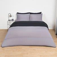 OHS Soft Coverless 10.5 TOG Duvet Set Pillowcase Quilted Cover in Black | Size: King