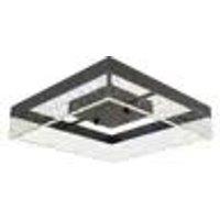 Garwarm 30cm Square LED Flush Mount Warm Light in Black