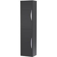 Balterley Wall Hung Tall Bathroom Storage Unit 1399 x 356 x 253mm - Dark Grey