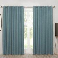 Sundour Cosmos Eyelet Curtains in Blue | Size: 168 cm width x 183 cm drop