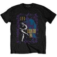Guns N Roses Use your Illusion Tour 1991 T-Shirt in Black | Size: Small