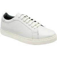 Frank Wright Men's White Leather 'Clarke' Trainers | Size: 7