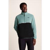 TOG24 Men's 'Kirton' Fleece Zip Neck in Teal | Size: 2XL