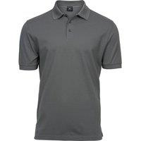 TEE JAYS Men's Luxury Stretch Short Sleeve Polo Shirt in Dark Olive | Size: Large