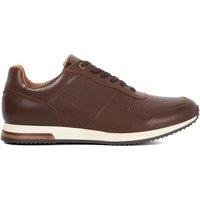Dune London Men's 'Trilogy' Leather Trainers in Brown | Size: 7