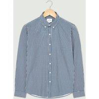 Peter Werth Men's Pinnacle Long Sleeve Shirt in Navy & White | Size: Medium