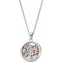 Clogau Women's Tree of Life Sterling Silver Pendant with Mother of Pearl in Metallics