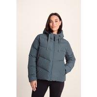 TOG24 Women's 'Raleigh' Luxe Short RDS Down Jacket in Grey | Size: 18