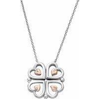 Clogau Women's Tree of Life Sterling Silver Heart Necklace in Metallics