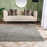 OHS Cable Knit Rug Non Slip Jacquard Floor Carpet Hallway Runner in Grey | Size: 160 cm x 230 cm
