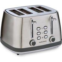 Morphy Richards Mexborough 4 Slice Toaster Black in Grey