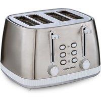 Morphy Richards Mexborough 4 Slice Toaster Black in White