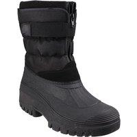 Cotswold Women's Chase Touch Fastening & Zip up Winter Boot in Black | Size: 6