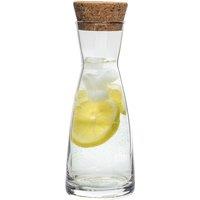 Bormioli Rocco Ypsilon Glass Carafe With Cork Lid - 1.1 Litre in Clear