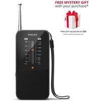 Philips TAR1509-00 Portable FM/AM Radio in Black