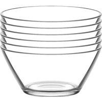 LAV Vega Glass Serving Bowls 10.5cm Pack of 12 in Clear