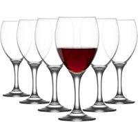LAV Empire Red Wine Glasses - 455ml - Pack of 6 in Clear
