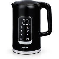 Geepas 1.7L Digital Electric Kettle 2200W Digital Display 5 Temperature Levels in Black