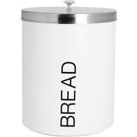 Harbour Housewares Kitchen Biscuit Tin - Round Metal Kitchen Storage Container Tin in White
