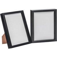Nicola Spring 3D Box Photo Frames - 8 x 10 - Pack of 2 in Black