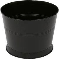 Rink Drink Handmade Galvanized Iron Ice Bucket - 26.5cm in Black