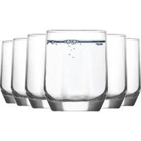 LAV Diamond Water Glasses - 215ml - Clear - Pack of 12