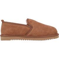 SNUGRUGS Men's Joshua, Genuine Sheepskin Slippers with Durable Sole in Tan | Size: 6