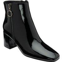 Lotus Women's Black Patent 'Furiosa' Heeled Ankle Boots | Size: 7