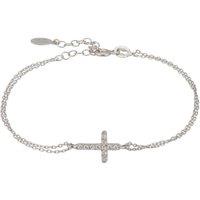 Latelita Women's Divina Fashion Bracelet Silver (Cross) in White