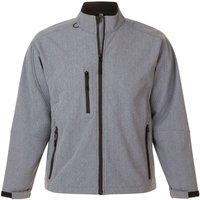 SOL'S Men's Relax Soft Shell Jacket (Breathable, Windproof & Water Resistant) in Grey | Size: 2XL
