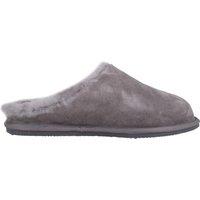 SNUGRUGS Men's Newbury, Open Back Mule Sheepskin Slippers with Rubber Sole in Grey | Size: 11