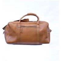 LeatherCo London Men's Leather Travel Overnight Bag In Walnut in Brown