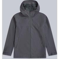 Animal Men's 'Elements' Waterproof Breathable Adjustable Hood & Cuffs Jacket in Dark Grey | Size: 2XL