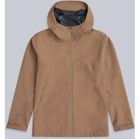 Animal Men's 'Elements' Waterproof Breathable Adjustable Hood & Cuffs Jacket in Tan | Size: Large