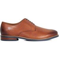 Dune London Men's Wide Fit 'Stanleyy' Leather Lace Up Shoes in Black | Size: 8