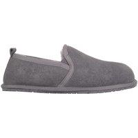 SNUGRUGS Men's Jasper, Genuine Sheepskin Slipper with Rubber Sole in Grey | Size: 8