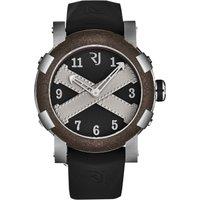 Romain Jerome Men's Titanic' A La Grande Black Dial Black Rubber Strap Automatic Watch