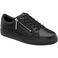 Ravel Women's 'Gage' Leather Zip-Up Trainers in Black | Size: 5