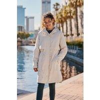 Animal Women's 'Eden' Lightweight Water Resistant Two Pockets Adjustable Waist Mac in Light Beige | Size: 6