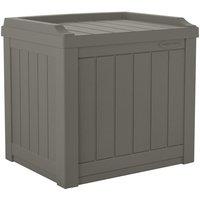 Rowlinsons 83L Florida Storage Box - Resin - L43 x W56 x H52 cm - Stone Grey