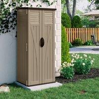 Rowlinsons Aston Storage Cabinet - Resin - L65 x W82 x H183 cm - Sand in Brown
