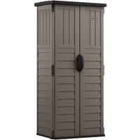 Rowlinsons Mannington Storage Cabinet - Resin - L65 x W83 x H183 cm - Stone Grey