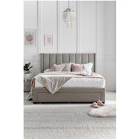 Time4sleep Elegance Champagne Upholstered - Bed Frame Only in Natural | Size: Double