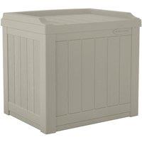 Rowlinsons 83L Florida Storage Box - Resin - L43 x W56 x H52 cm - Light Taupe in Cream
