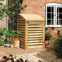 Rowlinsons Wheelie Bin Store - L82 x W80 x H130 cm in Brown