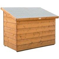 Rowlinsons Shiplap Patio Chest - Timber - L72 x W120 x H92 cm in Brown