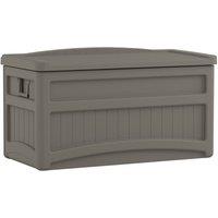 Rowlinsons 276L Storage Box - Resin - L60 x W117 x H65 cm - Stone Grey