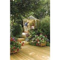 Rowlinsons Gainsborough Gazebo - L260 x W300 x H270 cm in Brown