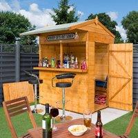 Rowlinsons Garden Bar Storage - L184 x W190 x H240 cm in Brown