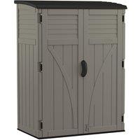Rowlinsons Aston Large Storage Cabinet - Resin - L83 x W135 x H182cm - Stone Grey